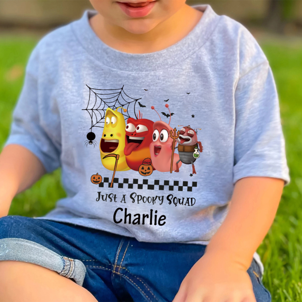Personalized Larva's Halloween Funny Kid Shirt | Larva10