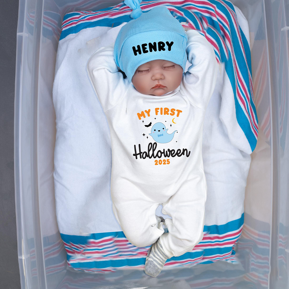 Personalized Baby My 1st Halloween Outfit with Hat | CWHalloween64