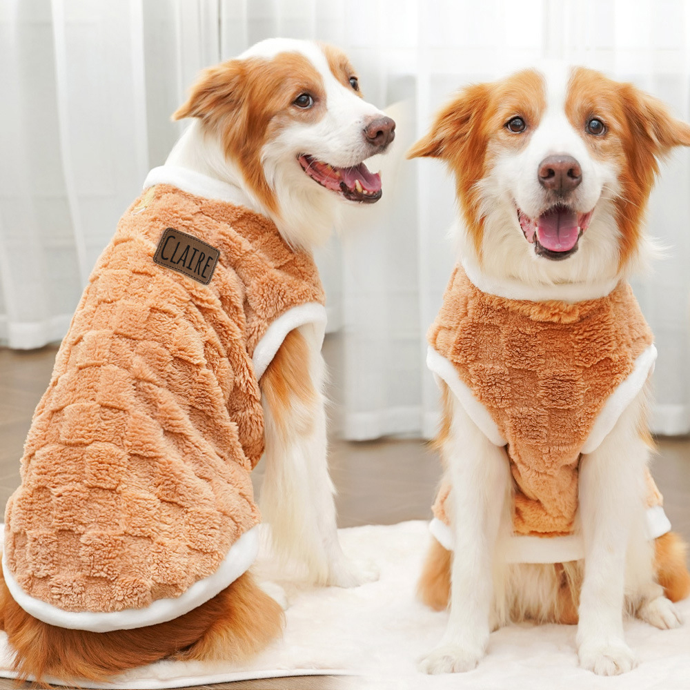 Personalized Warm Plush Dog Winter Coat | BKPet202