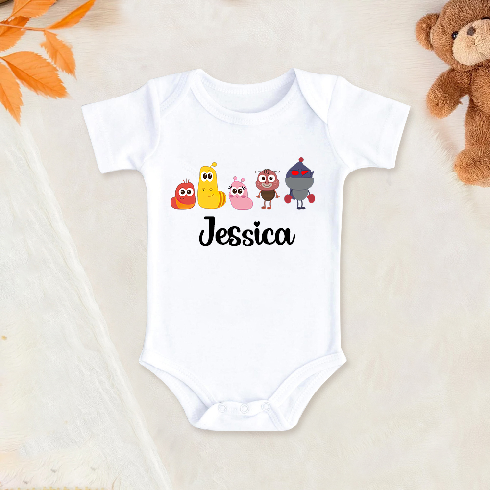 Personalized Larva's Funny Baby Romper | Larva21