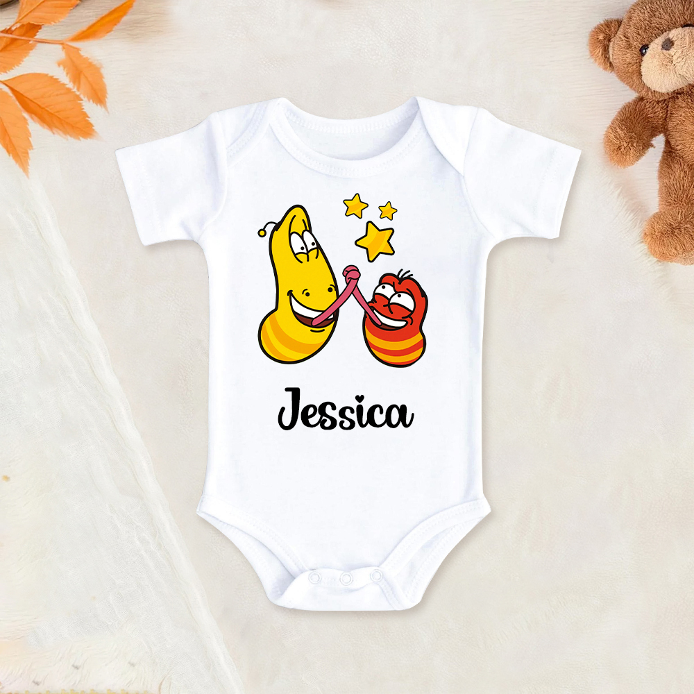 Personalized Larva's Funny Baby Romper | Larva23