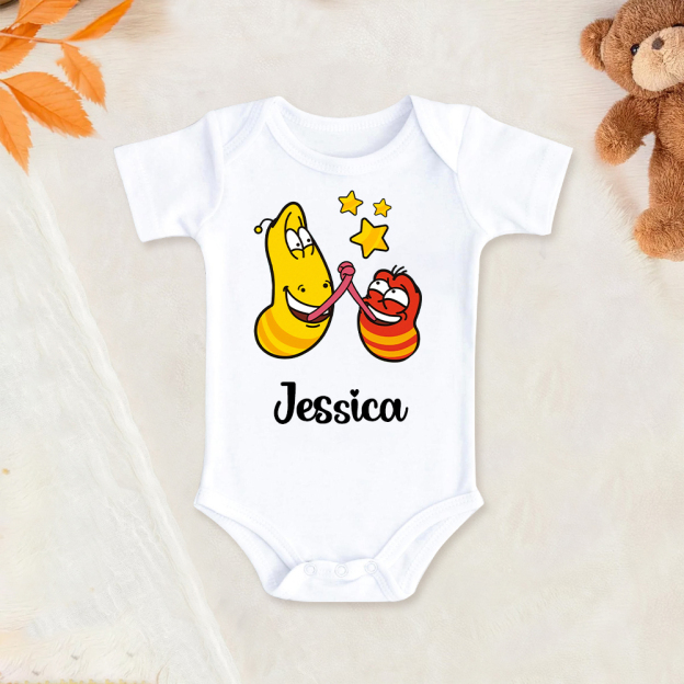 Personalized Larva's Funny Baby Romper | Larva23