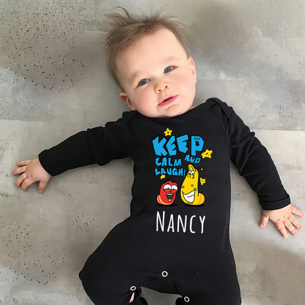 Personalized Larva's Funny Baby Romper | Larva25