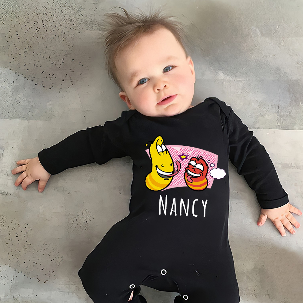 Personalized Larva's Funny Baby Romper | Larva26