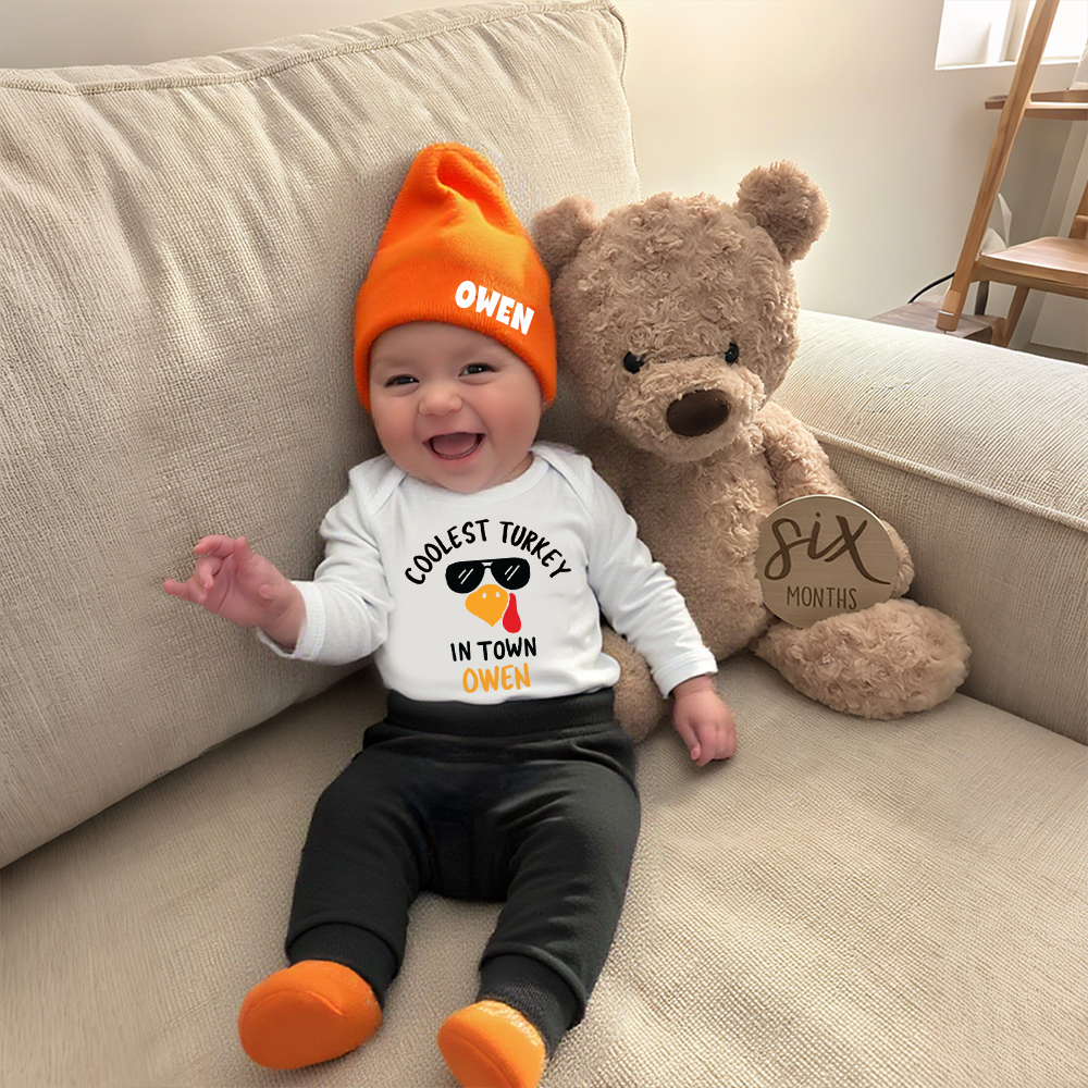 Personalized Baby First Thanksgiving Outfit Set | CWThanks06