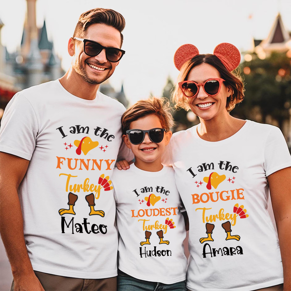 Personalized Thanksgiving Party Family Matching Shirt | CWThanks08