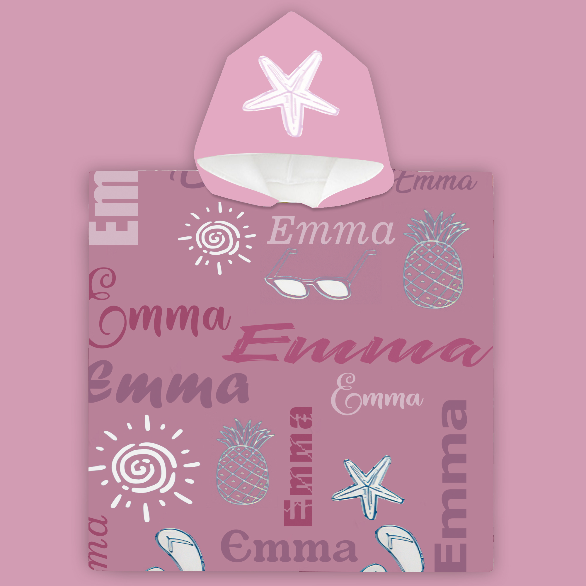 Personalized Hooded Beach Towel for Summer & Beach | CWHTowel01