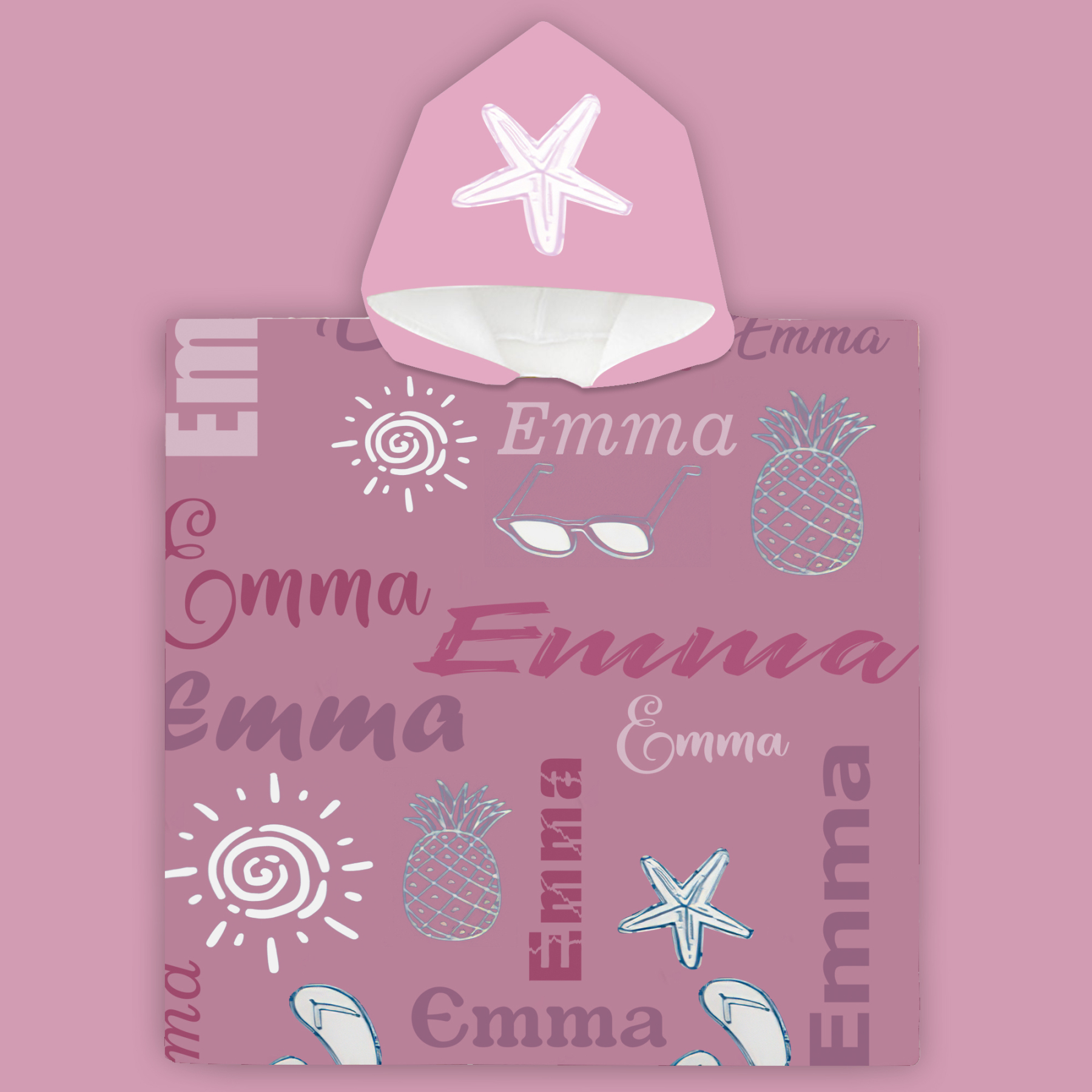 Personalized Hooded Beach Towel for Summer & Beach | CWHTowel01