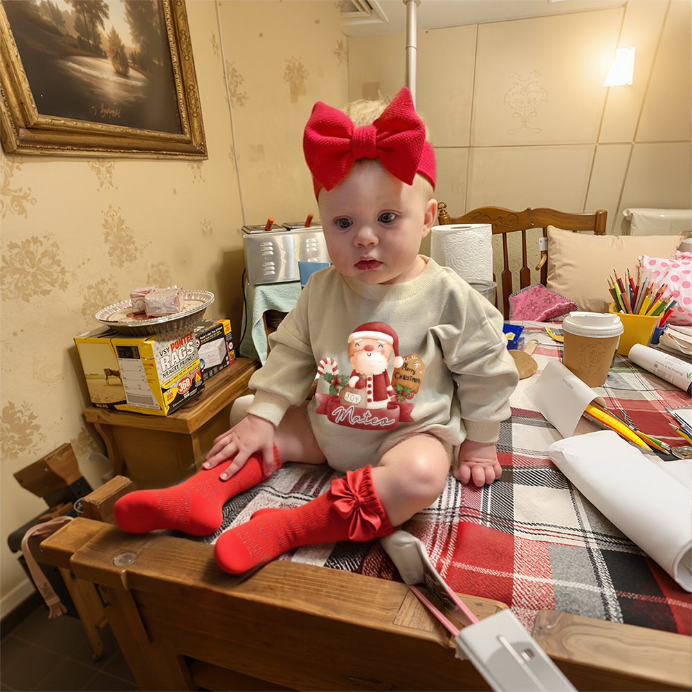 Personalized Christmas Baby Girl Lovely Outfit Set | MCGift150
