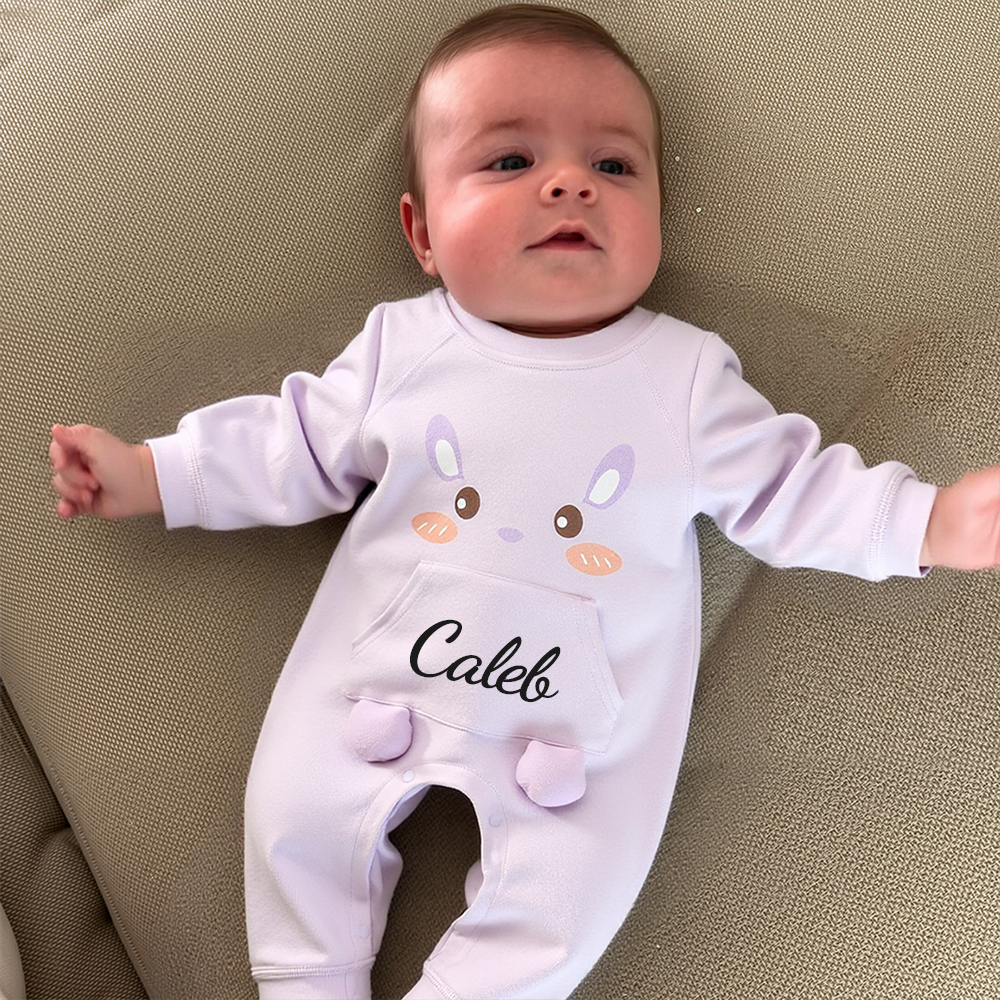 Personalized Hand Patch Kids Lightweight Puffer Romper | inJacket06