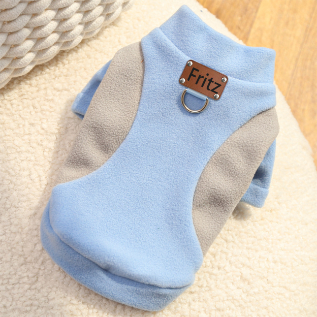 Personalized Leather Patch Pets Color Sweatshirts | BKPet225