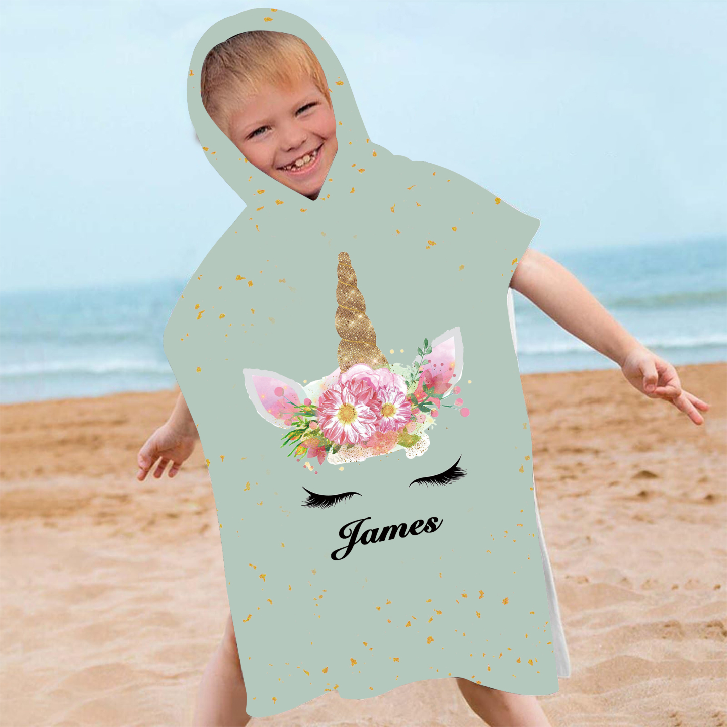 Personalized Hooded Beach Towel for Summer & Beach | CWHTowel06