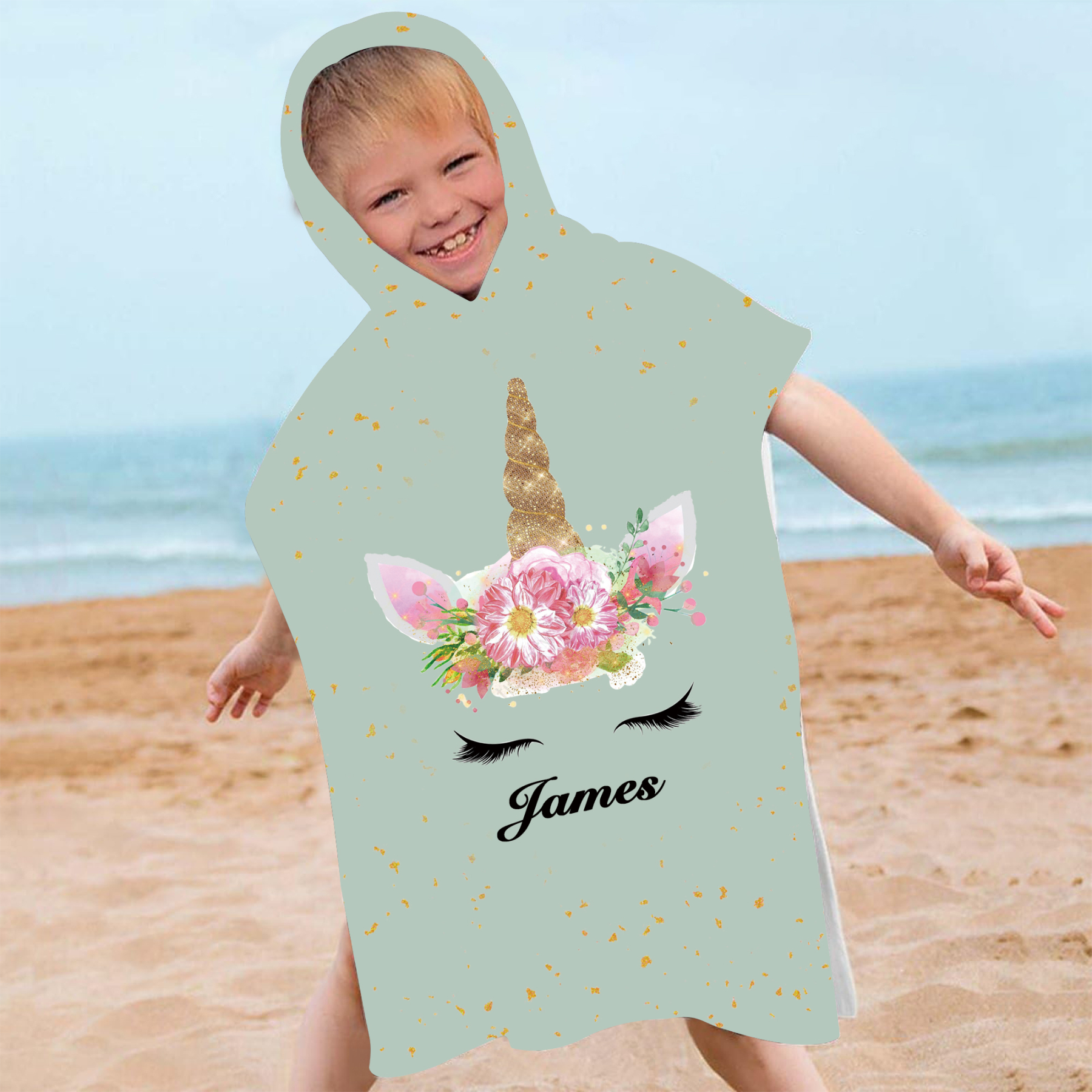 Personalized Hooded Beach Towel for Summer & Beach | CWHTowel06