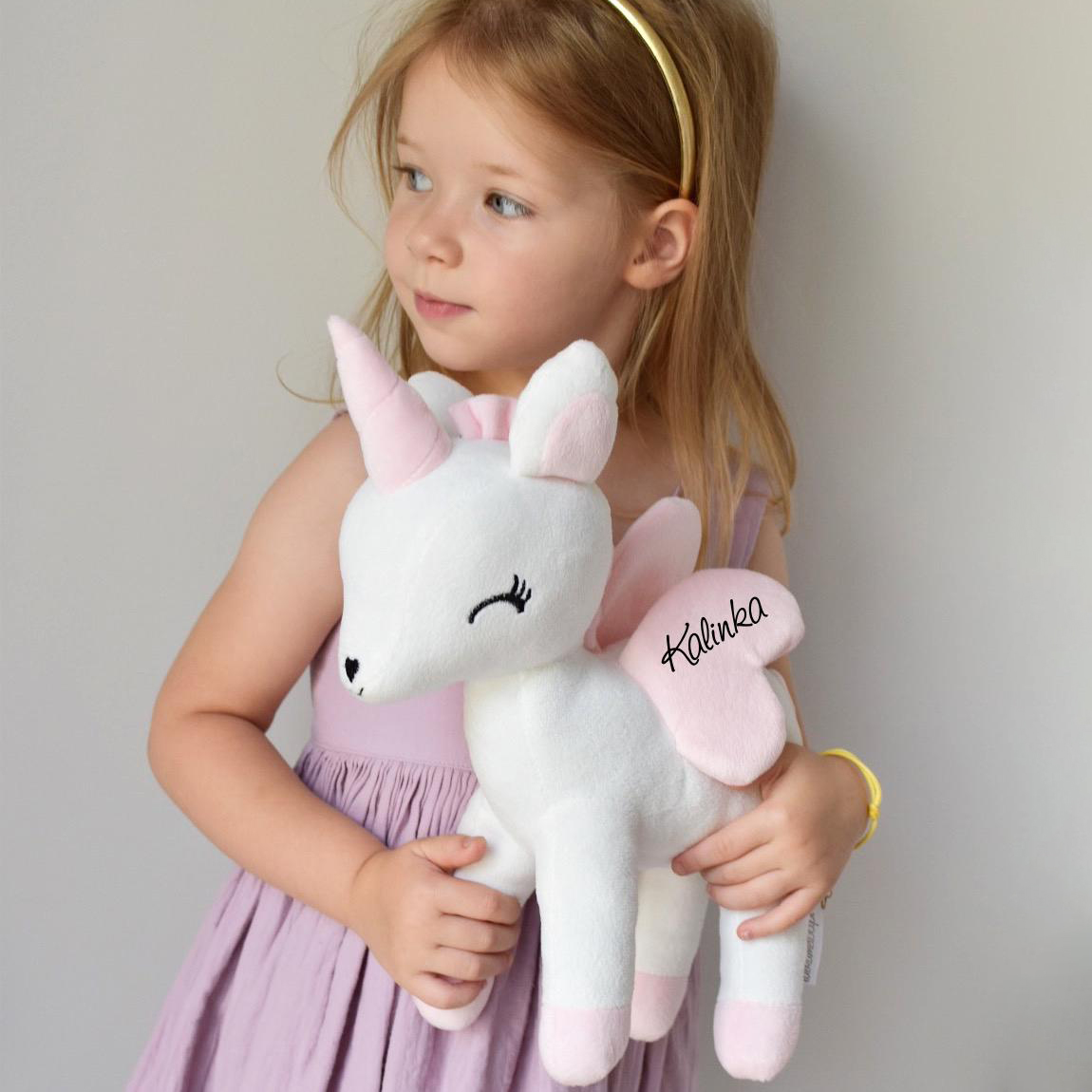 Personalized Kid's Lovely Soft Cuddly Unicorn Doll | CWToy152