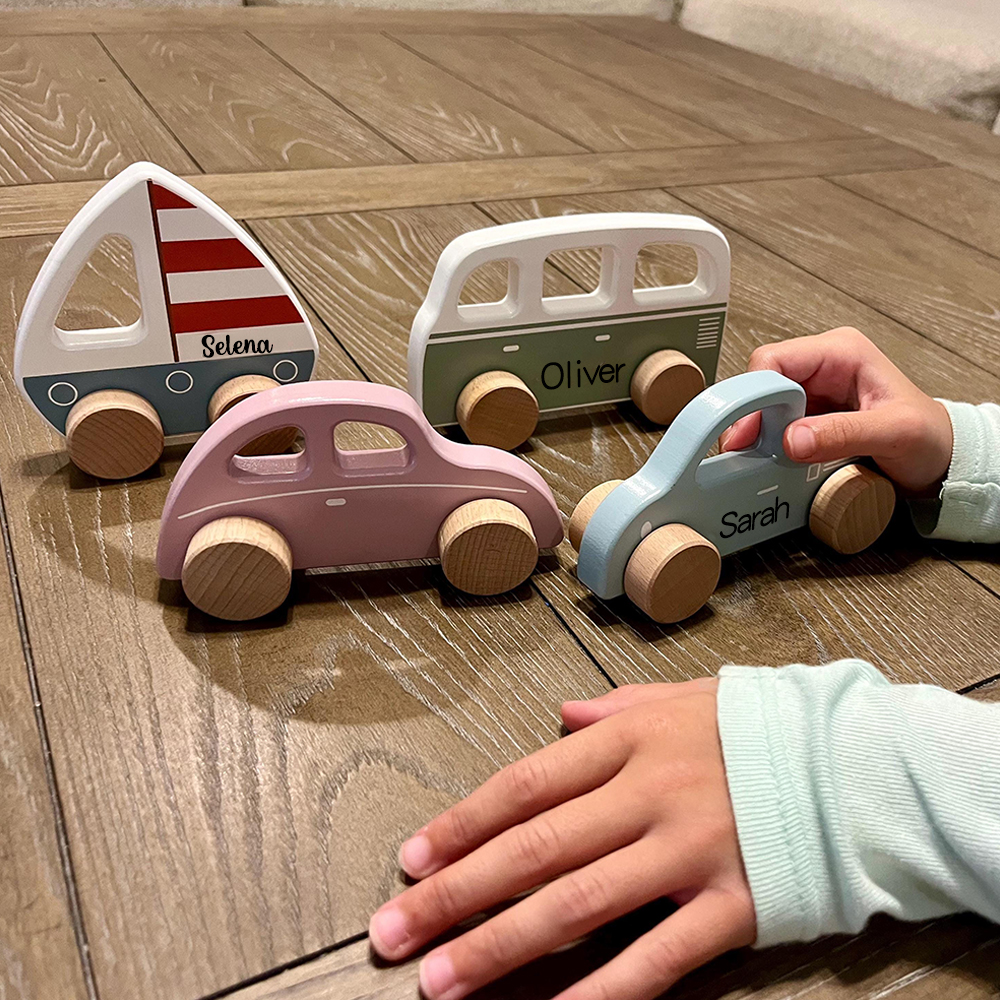 Personalized Wooden Toy Car for Toddler | CWToy153