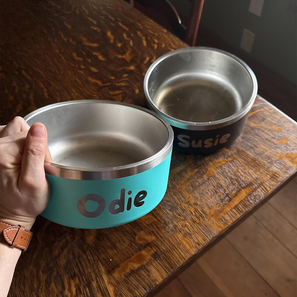 Personalized Stainless Steel Pet Food Bowl | BKPet229