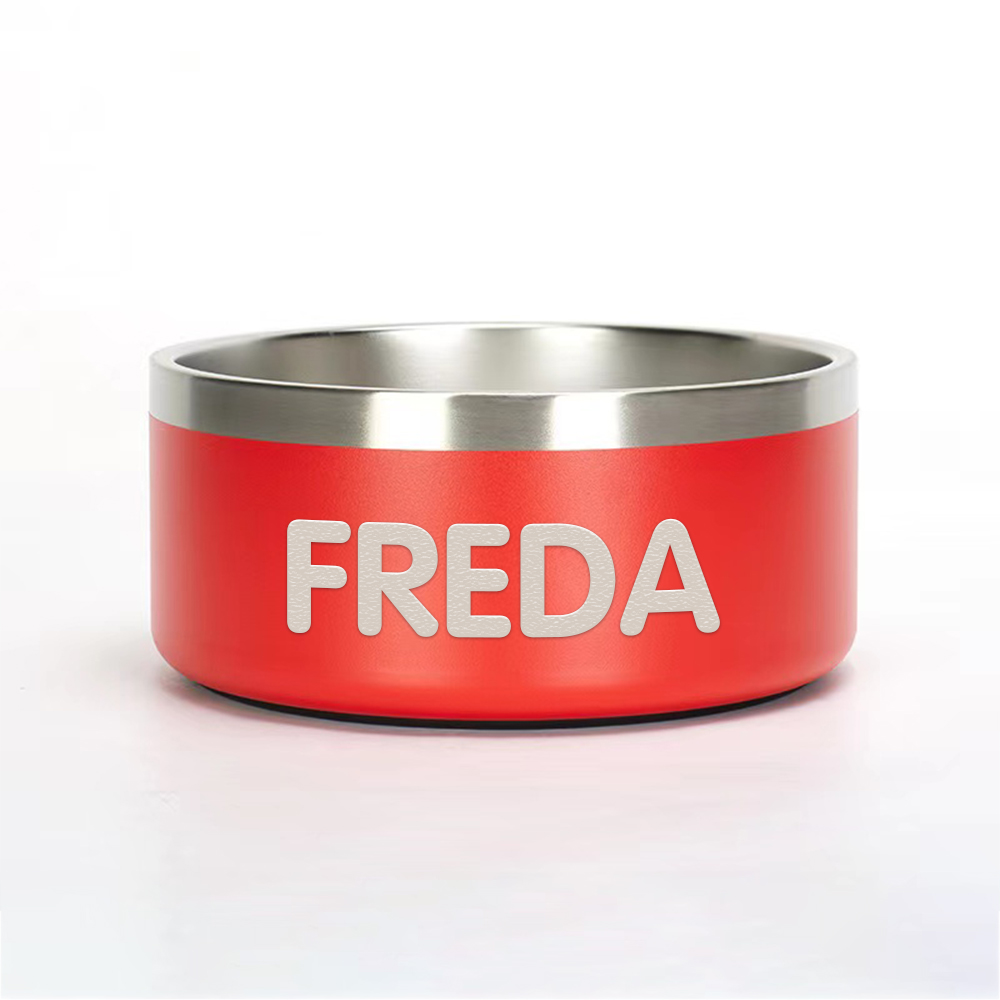 Personalized Stainless Steel Pet Food Bowl | BKPet229