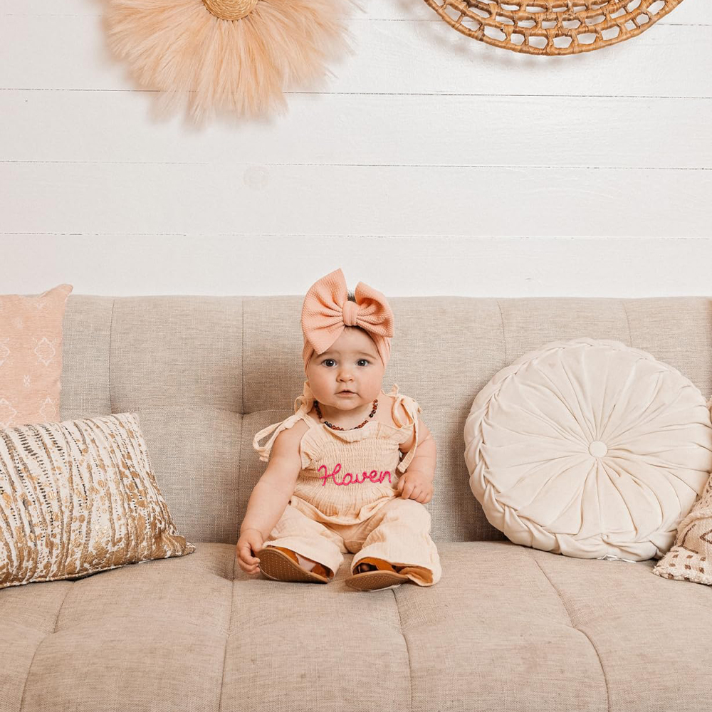 Personalised Hand Embroidery Toddler Girl Outfit | CWBaby313
