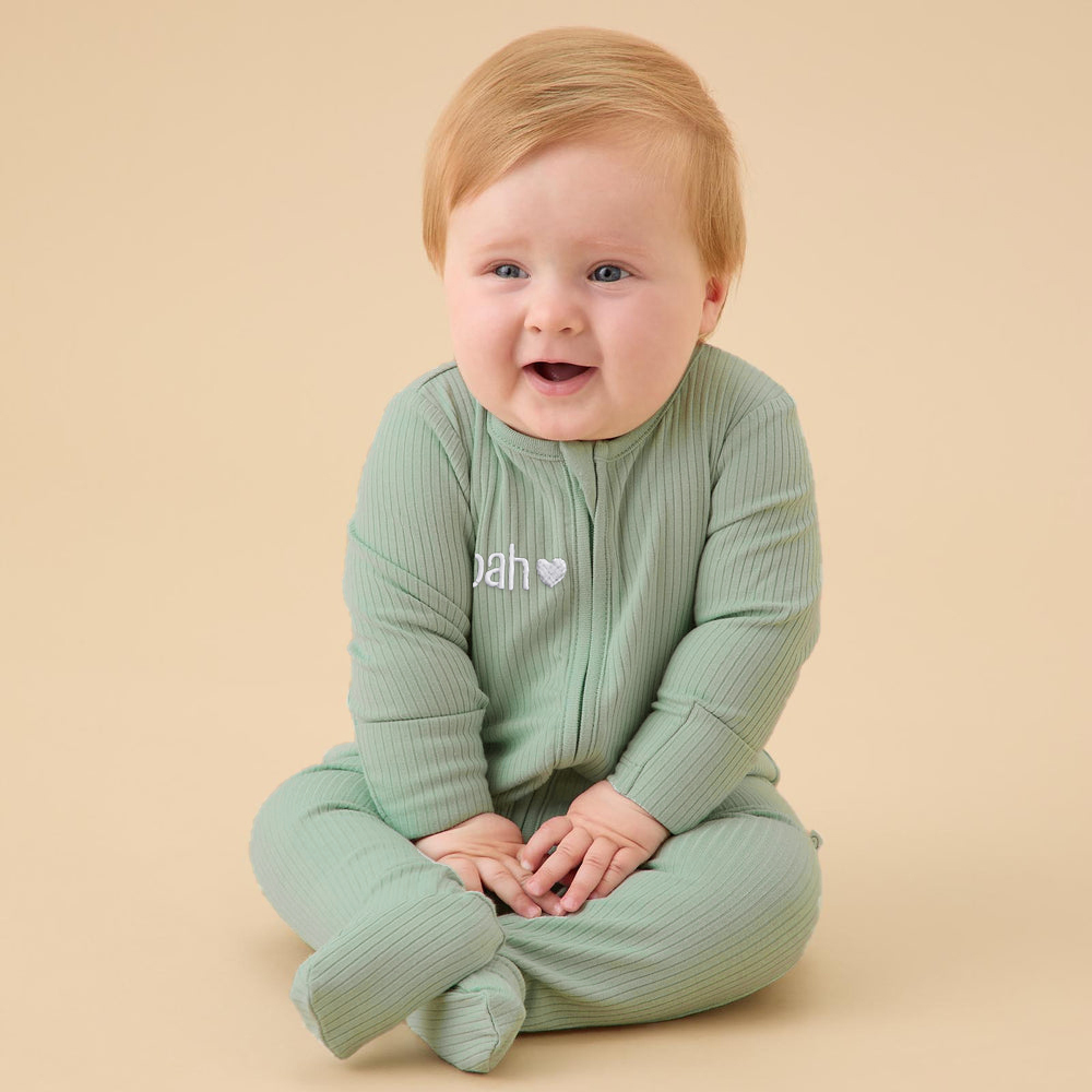 Personalized Embroidered Baby Announcement Outfit | CWBaby314