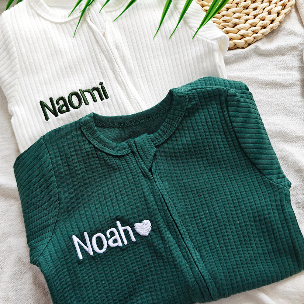 Personalized Embroidered Baby Announcement Outfit | CWBaby314