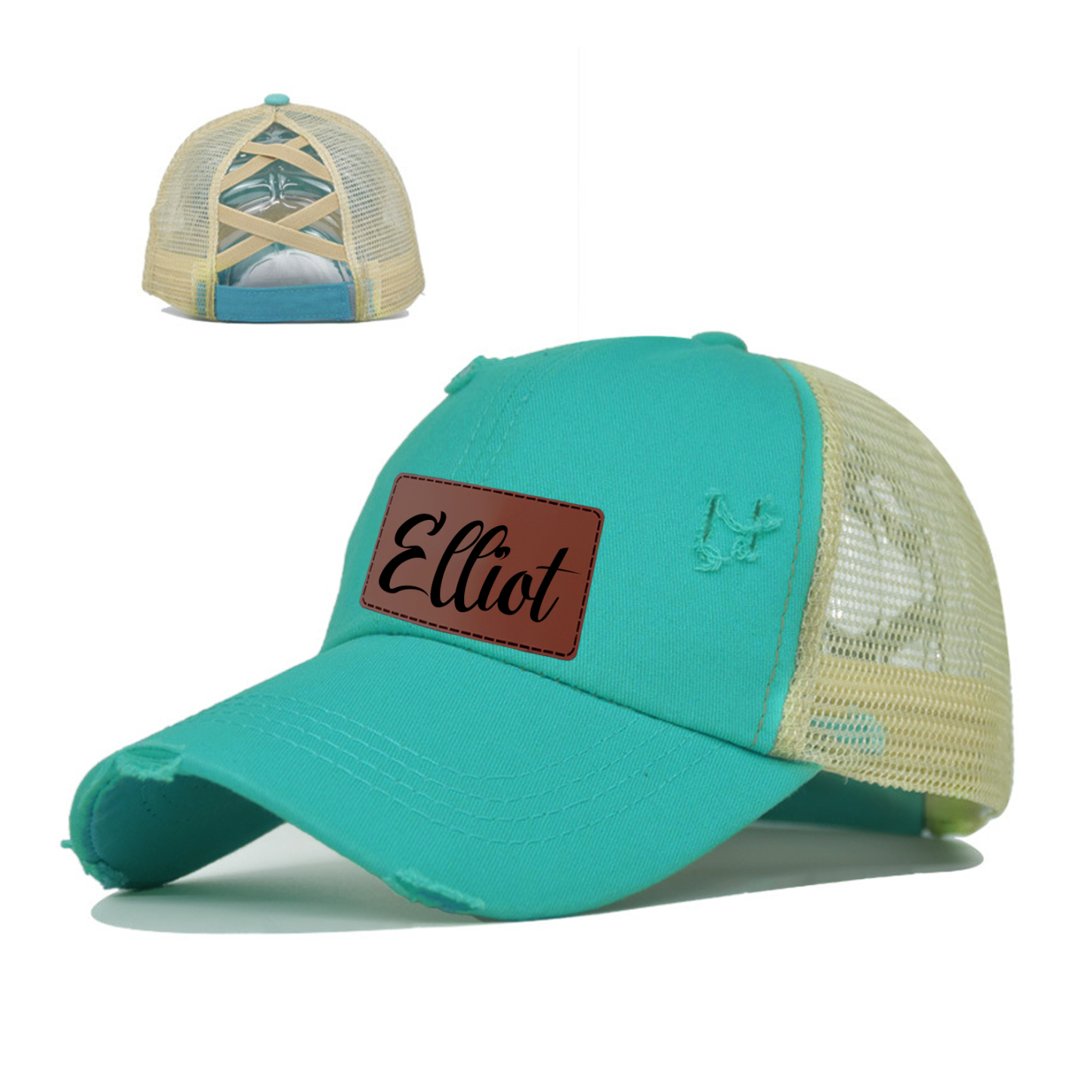 Personalized Child Leather Patch Hat for Comfort & Unique | CWBeach46