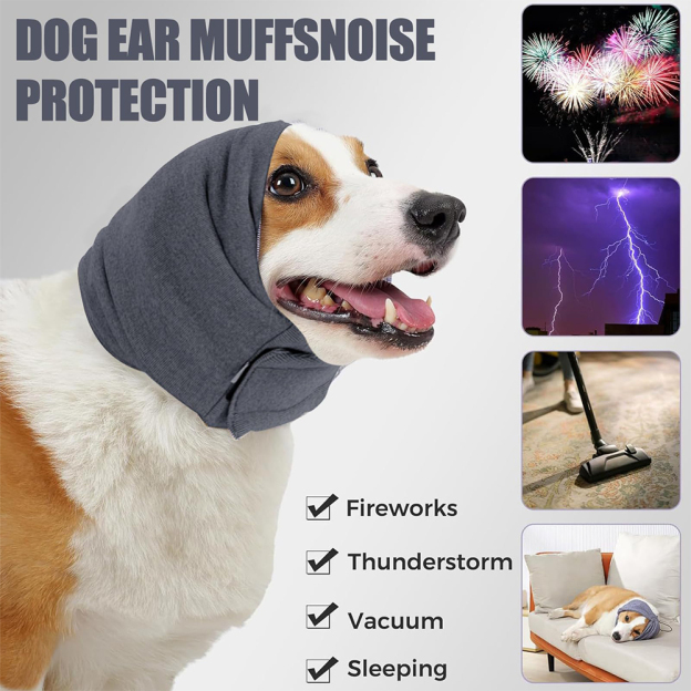 Personalized Embroidered Pet Anti-Fcrightened Soothing Headband | BKPet241