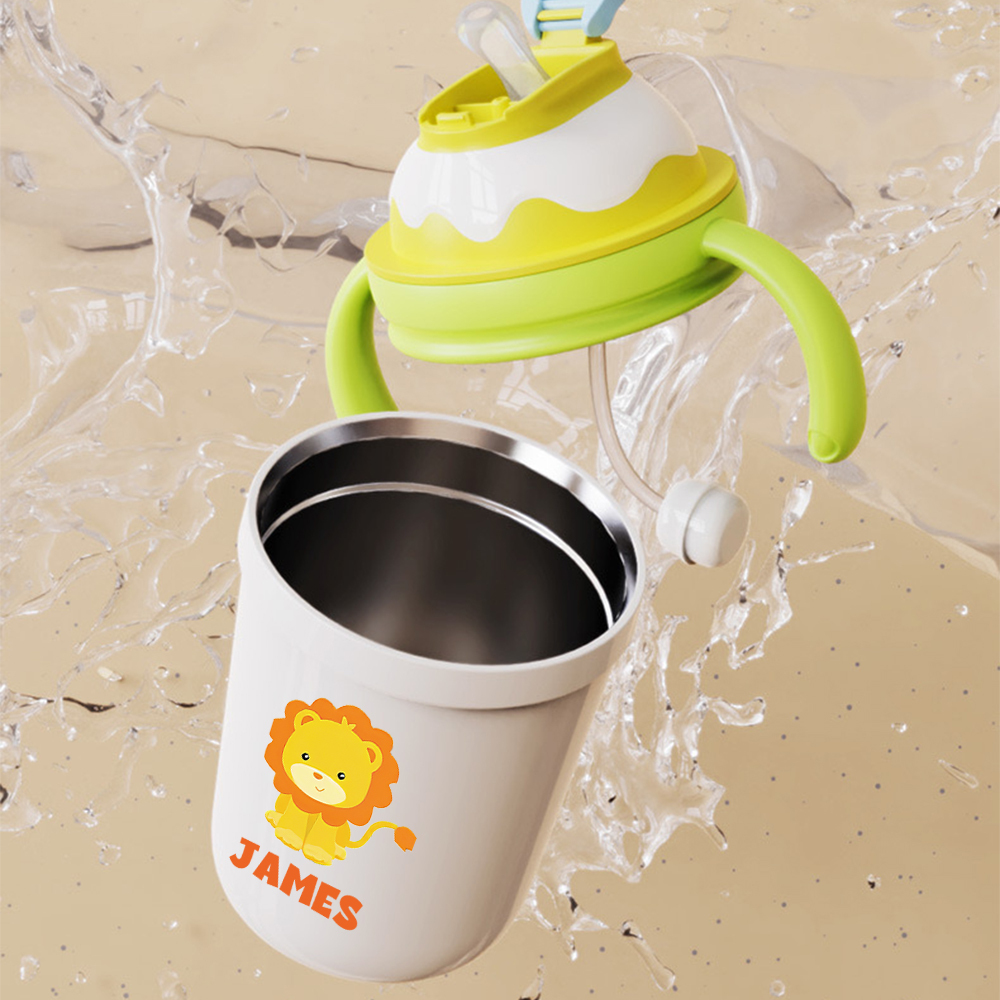 Personalised 10oz Stainless Steel Sippy Cup for Kids | YouBottle98