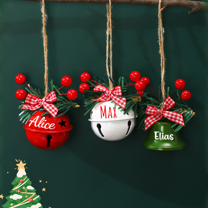 Personalized Jingle Bell Christmas Tree Ornament | MCGift193
