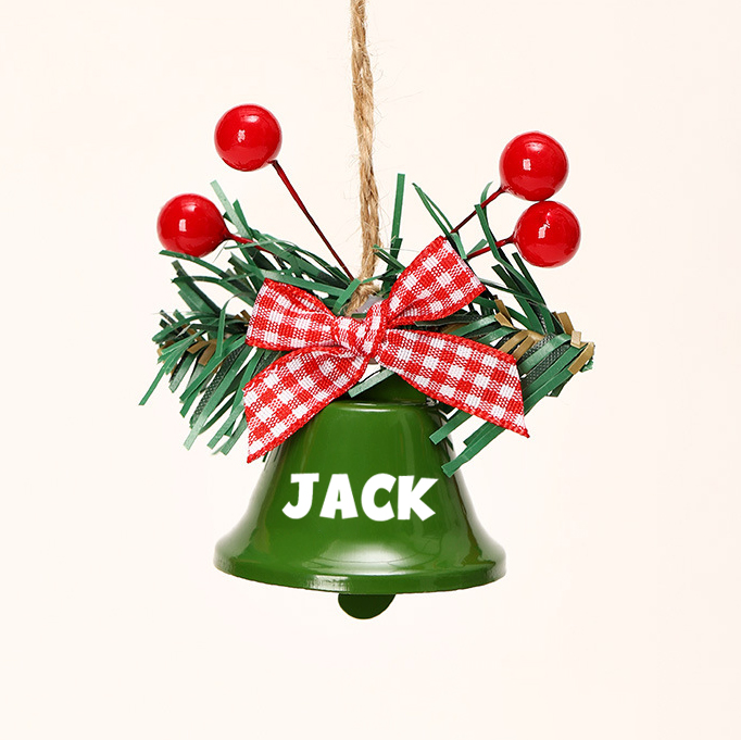 Personalized Jingle Bell Christmas Tree Ornament | MCGift193