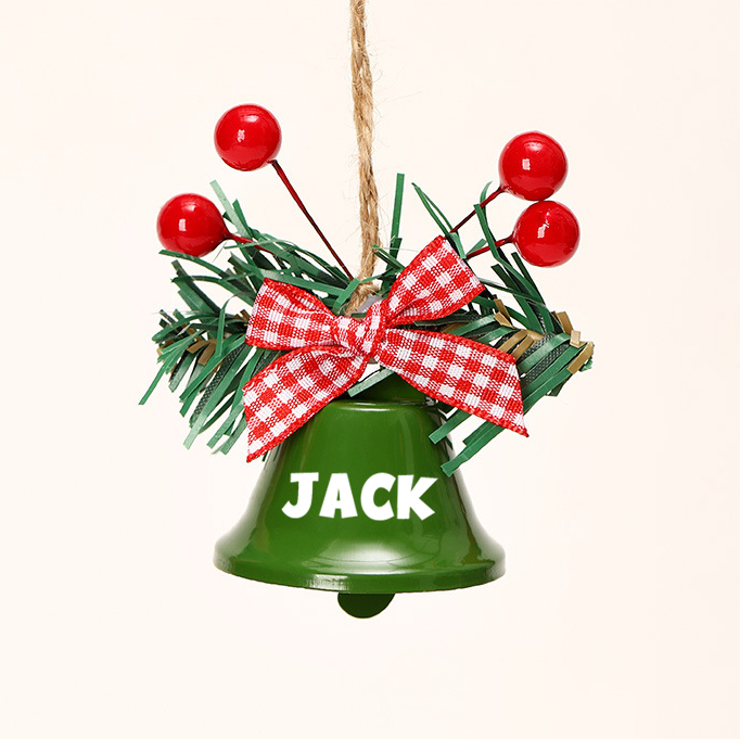 Personalized Jingle Bell Christmas Tree Ornament | MCGift193