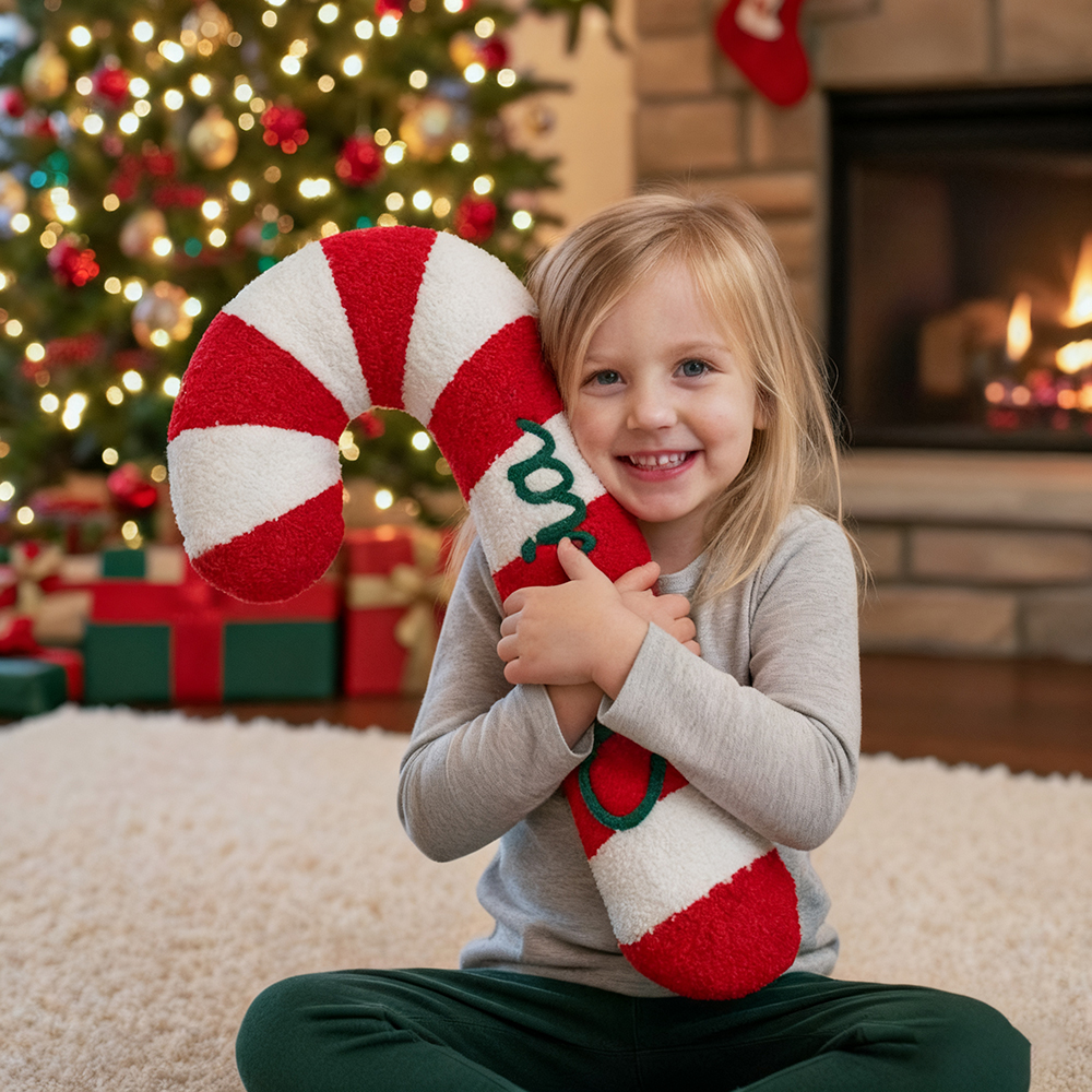 Personalized Hand Embroidery Christmas Candy Pillows | MCGift196