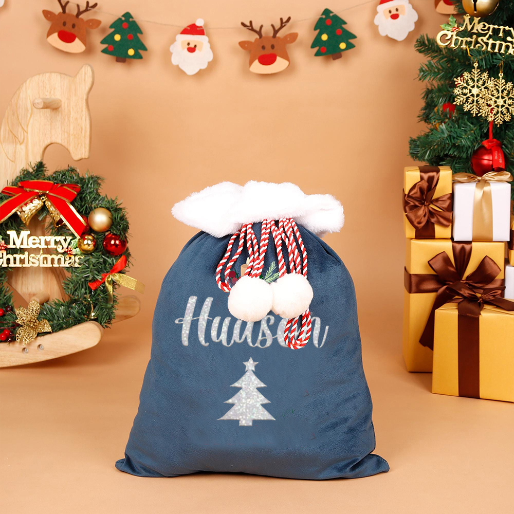 Personalized Large Christmas Velvet Santa Sack for Gifts | MCGift198