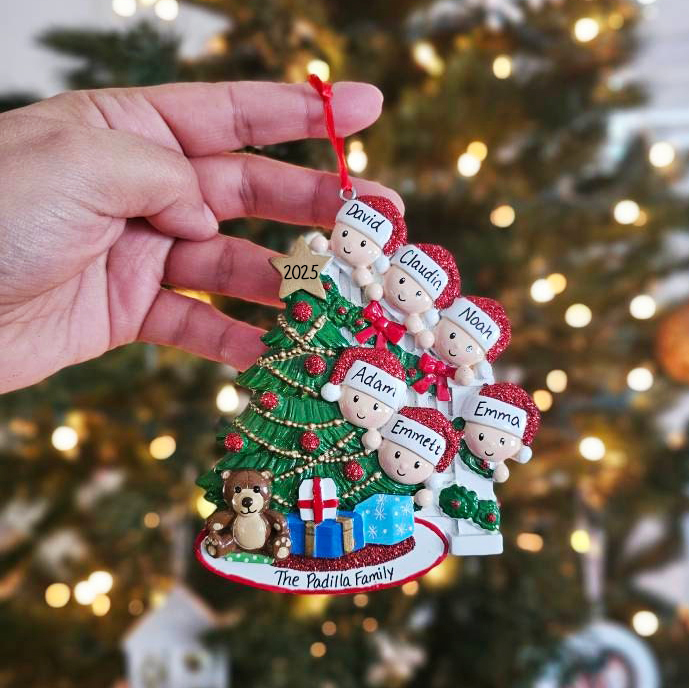 Personalised Christmas Tree Family Ornament | MCGift203