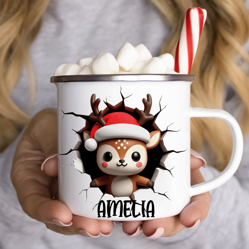 Personalised 12oz/17oz Christmas Creactive Mugs | MCGift211