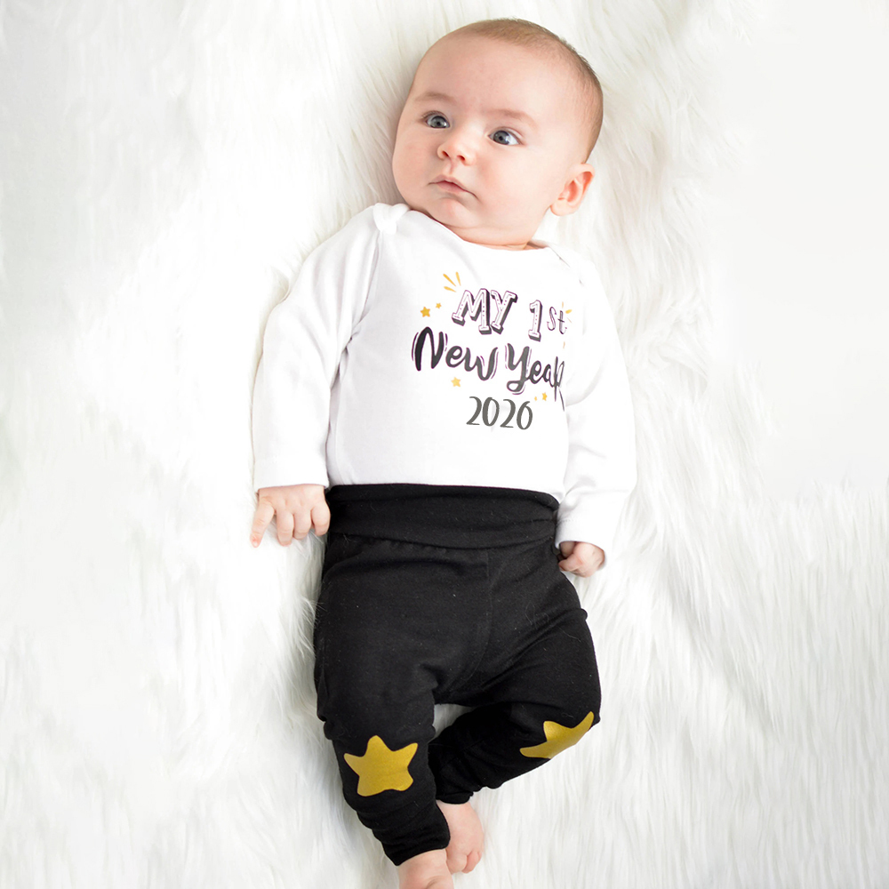 Personalized Baby 1st New Year's Outfit Set | CWBaby125