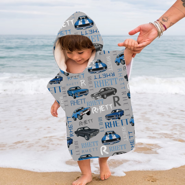 Personalized Hooded Beach Towel for Summer & Beach | CWHTowel10