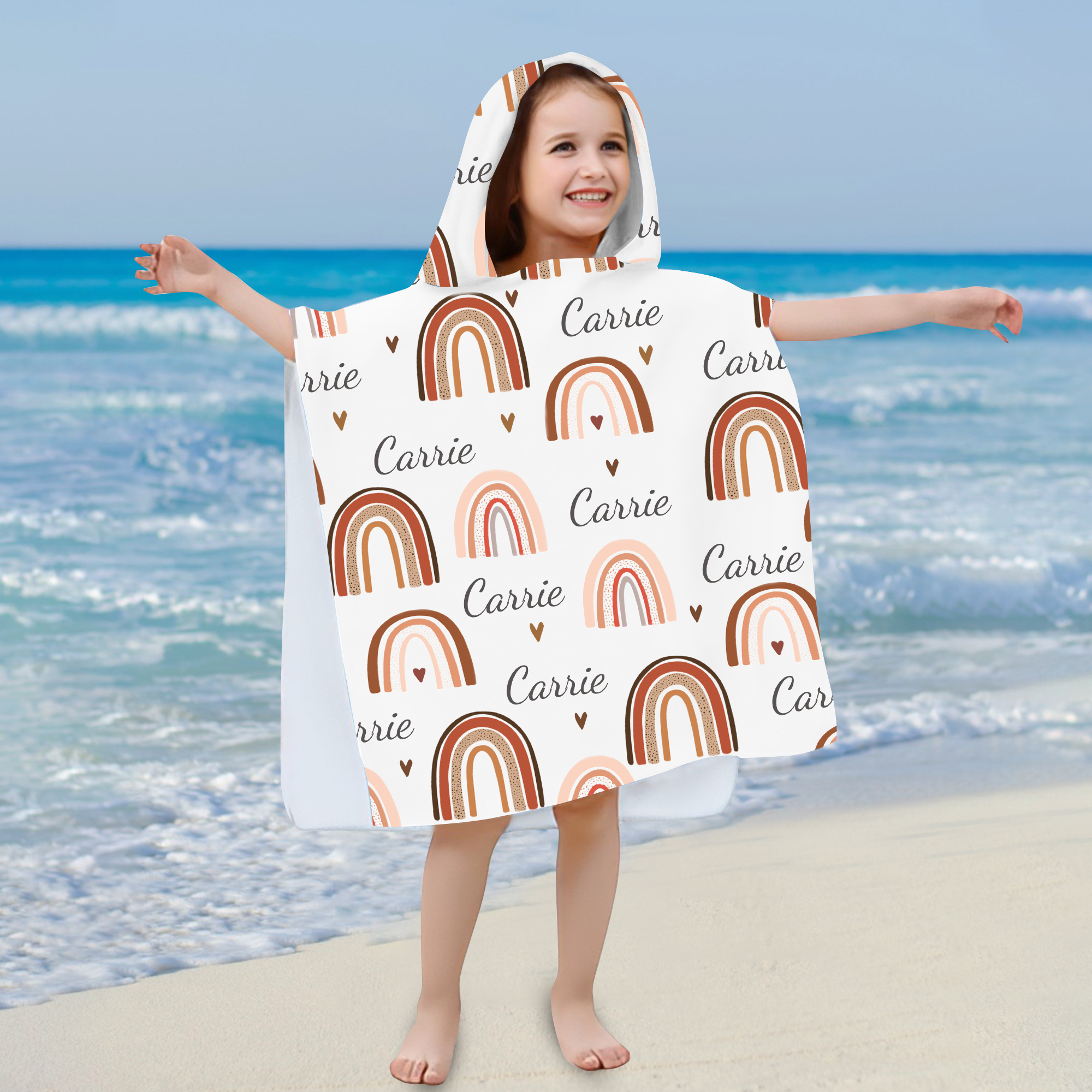 Personalized Hooded Beach Towel for Summer & Beach | CWHTowel12