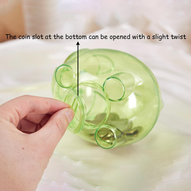 Personalized Kids Transparent Cute Piggy Bank | CWToy164