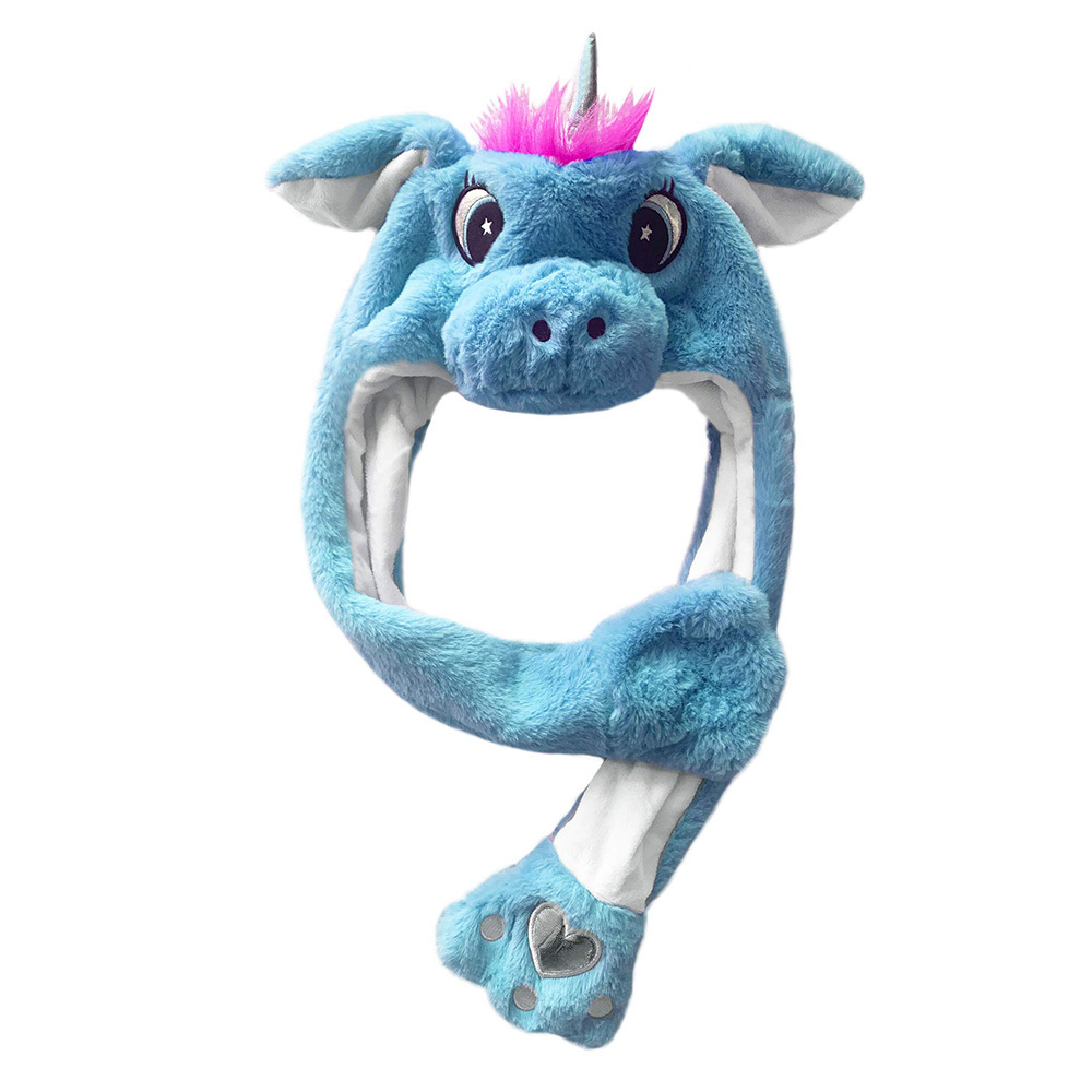 Personalized Embroidery Funny Ears Moving Plush Hat | HSKid79