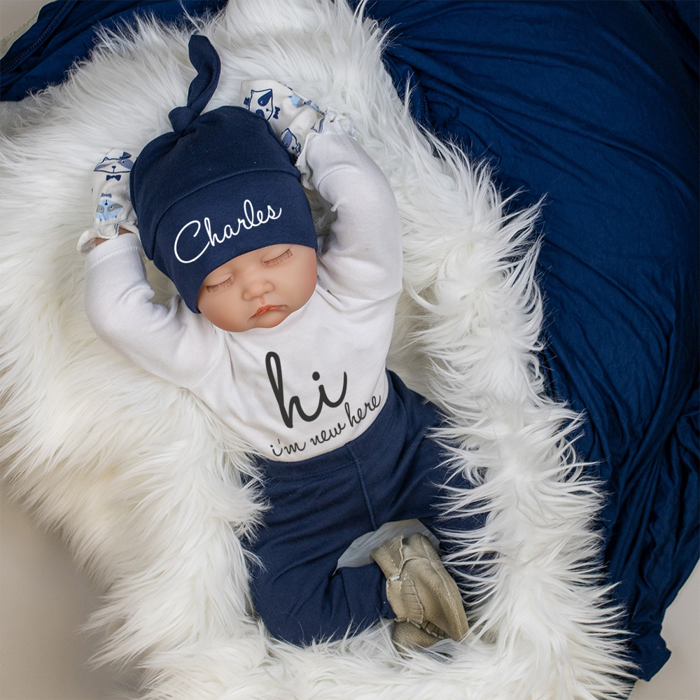 Personalized Baby Coming Home Outfit Set | CWBaby355