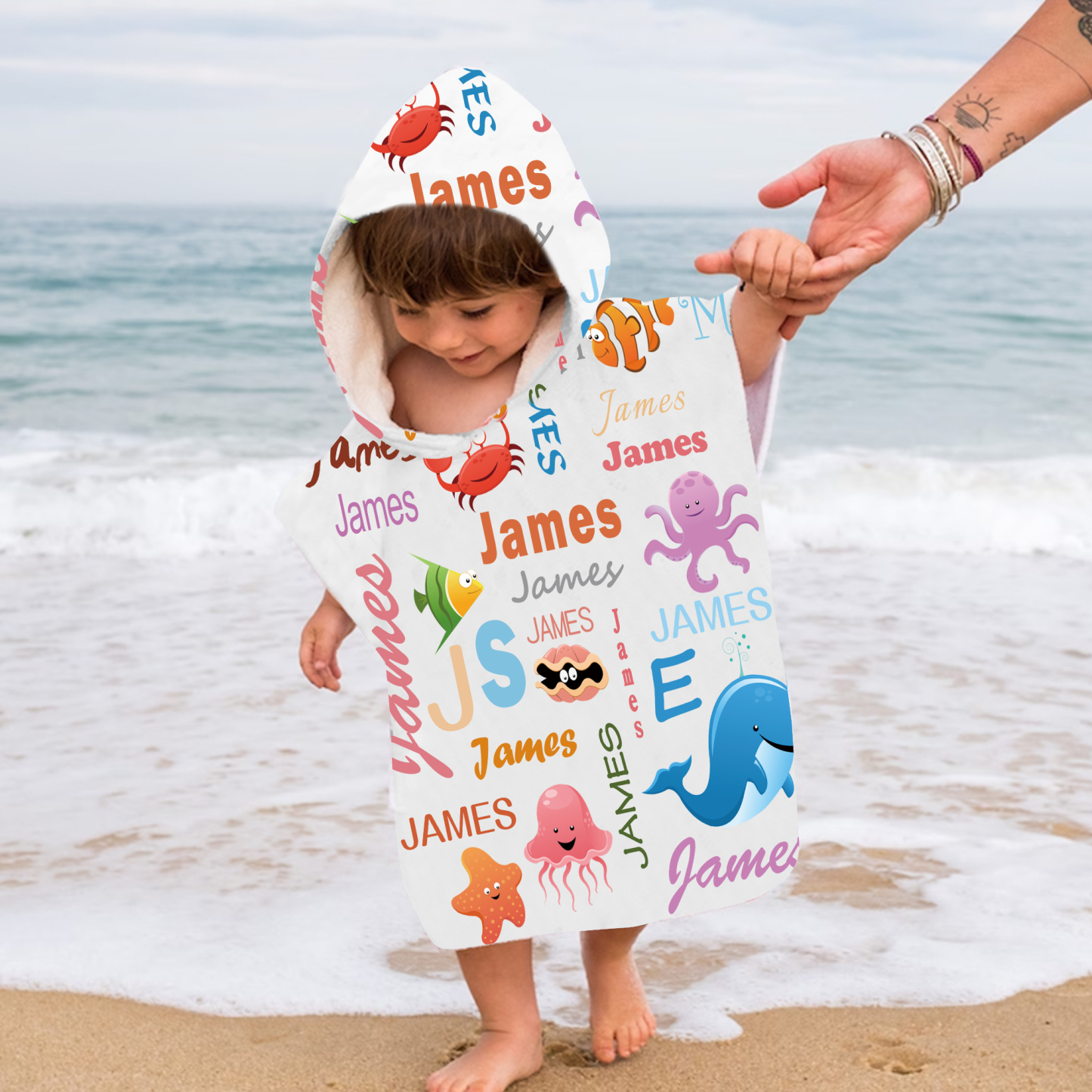 Personalized Hooded Beach Towel for Summer & Beach | CWHTowel14