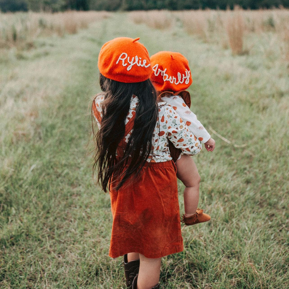 Personalized Hand Embroidery Beret For Kid & Adult | HSKid81