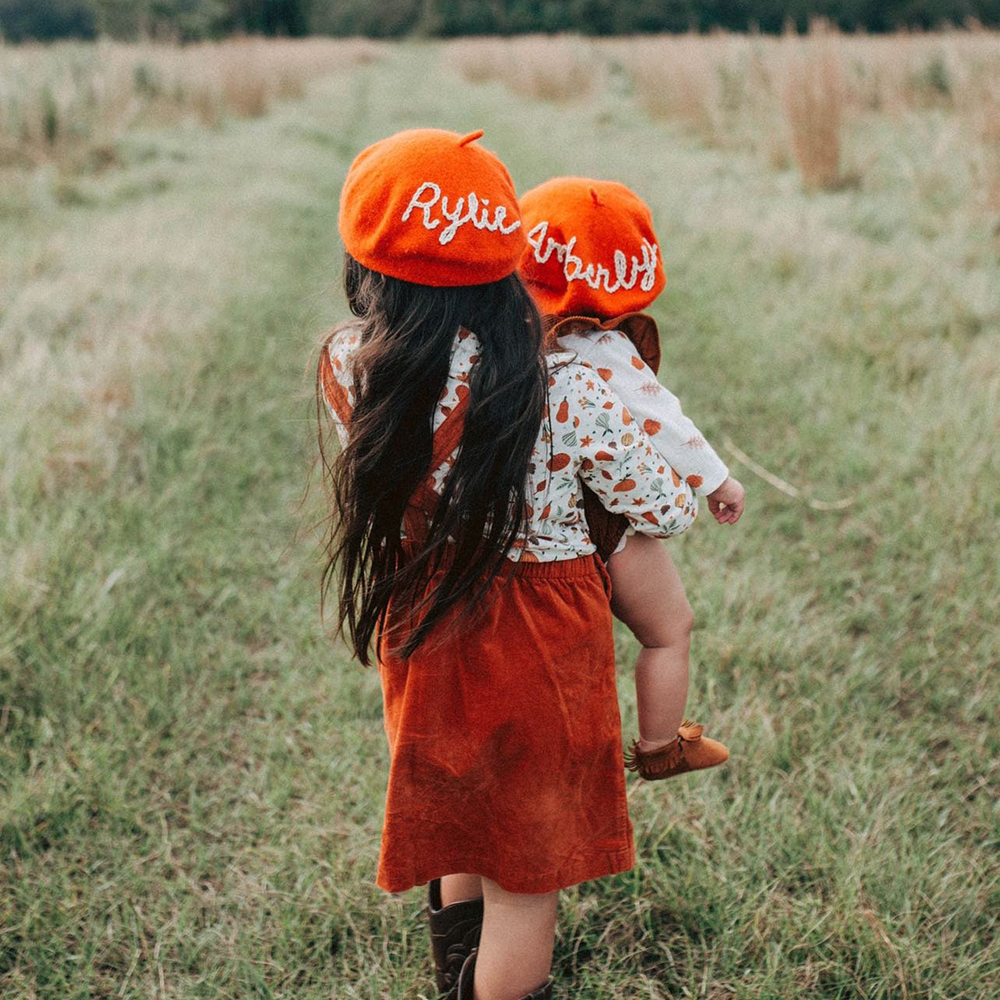Personalized Hand Embroidery Beret For Kid & Adult | HSKid81
