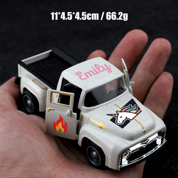 Personalized Toy Pickup Truck Custom Name & Pattern | CWToy167