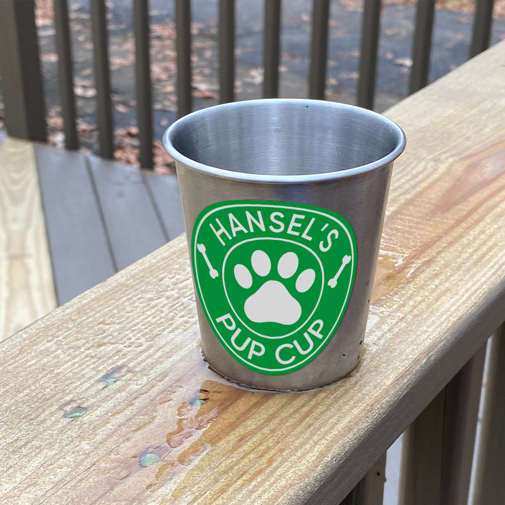 Personalized Pet Stainless Steel Reusable Pup Cup Mug | BKPet26301