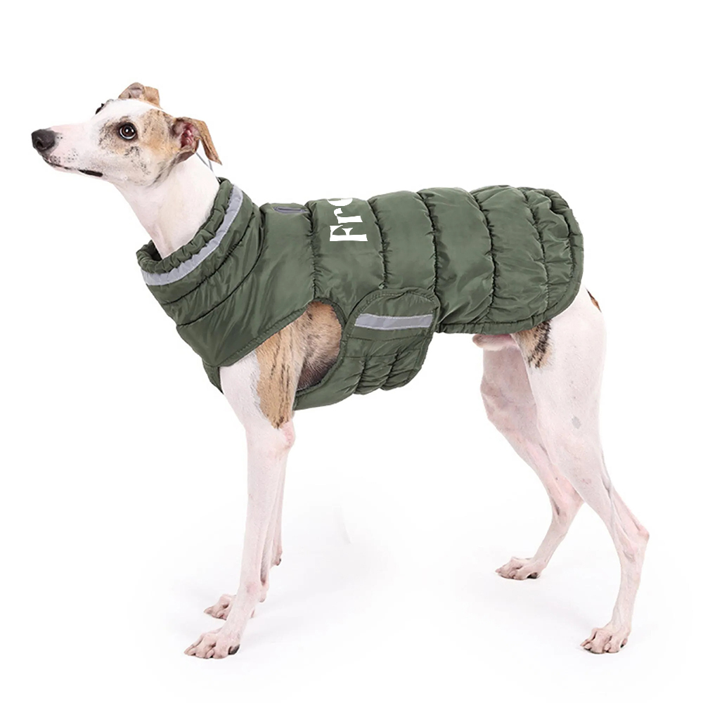 Personalized Pet Winter Warm Reflective Safety Puffer Vest | BKPet287