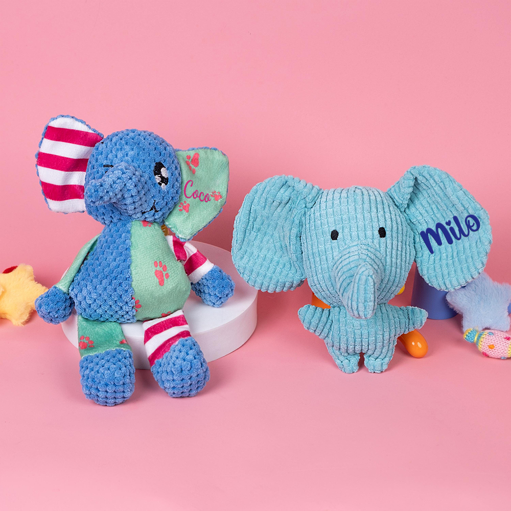Personalized Pet Unique Elephant Squeaky Toy | BKPet294