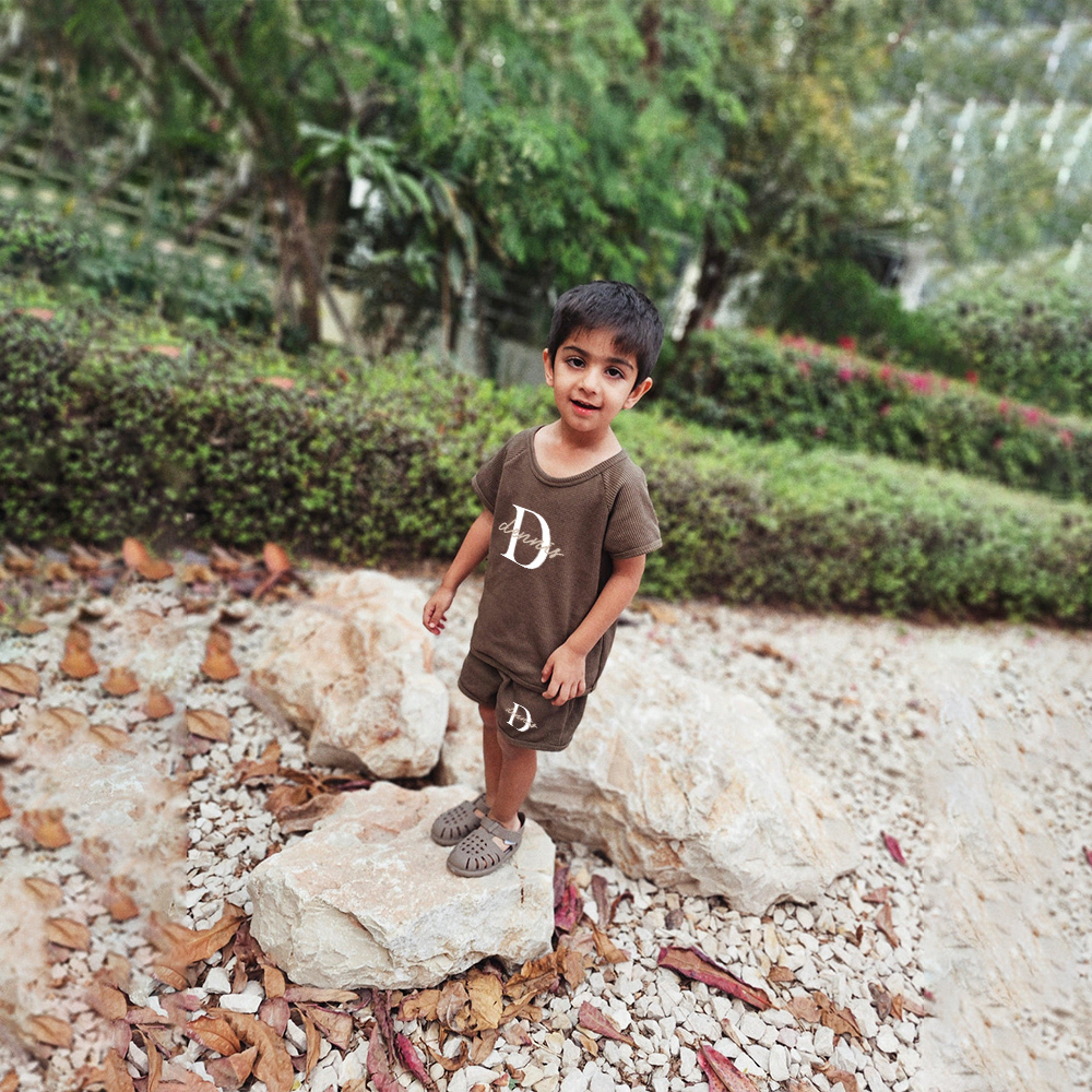 Personalized Baby waffle-knit Cozy Soft Outfit Set | CWBaby381