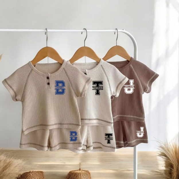 Personalized Baby Cotton Cozy Soft Outfit Set | CWBaby383