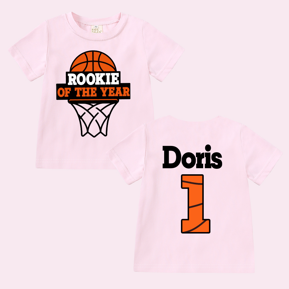 Personalized Basketball Rookie Of The Year Birthday T-Shirt | inBirth03